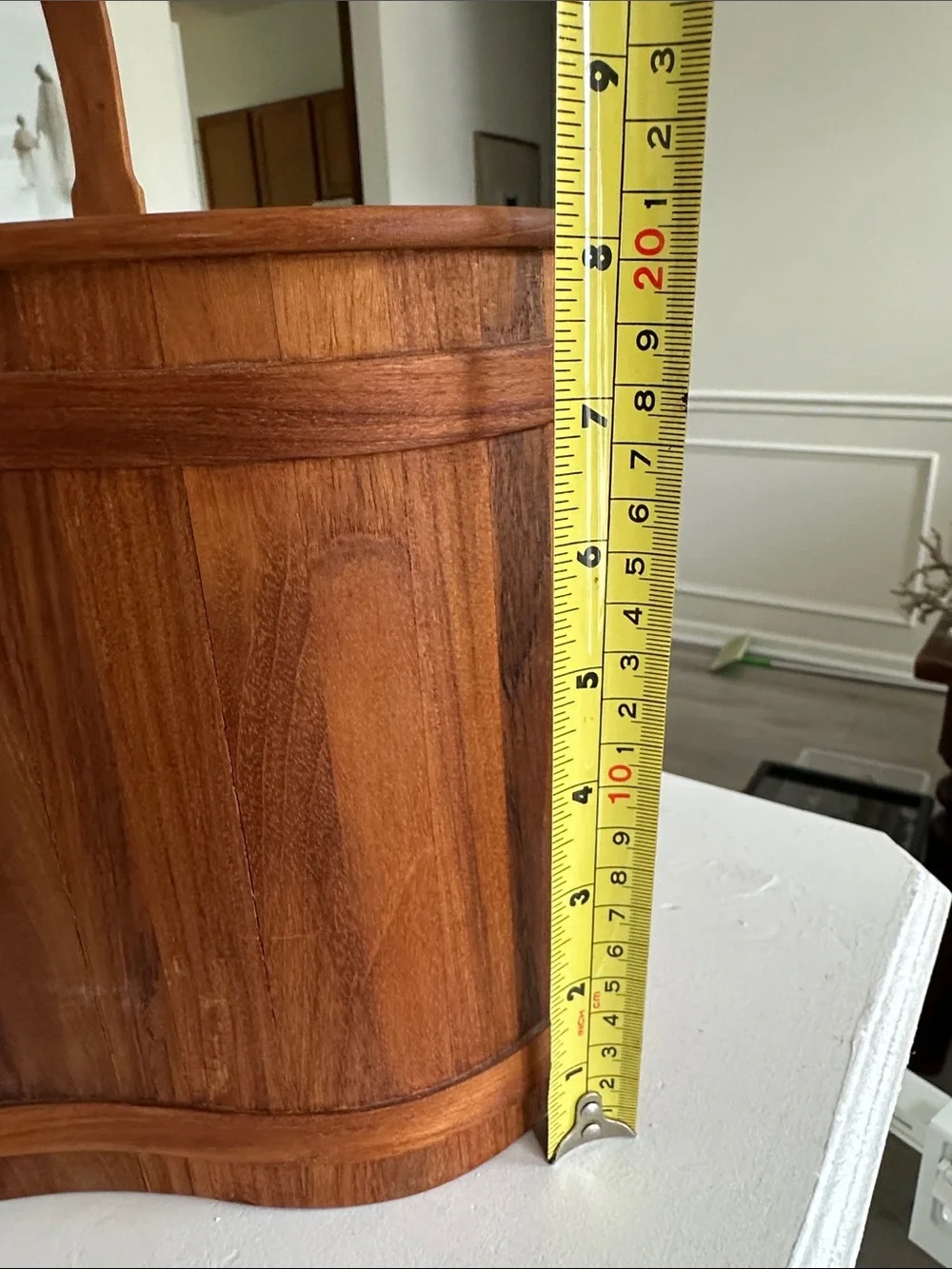 Vintage Teak wood Wine caddy from 1960s